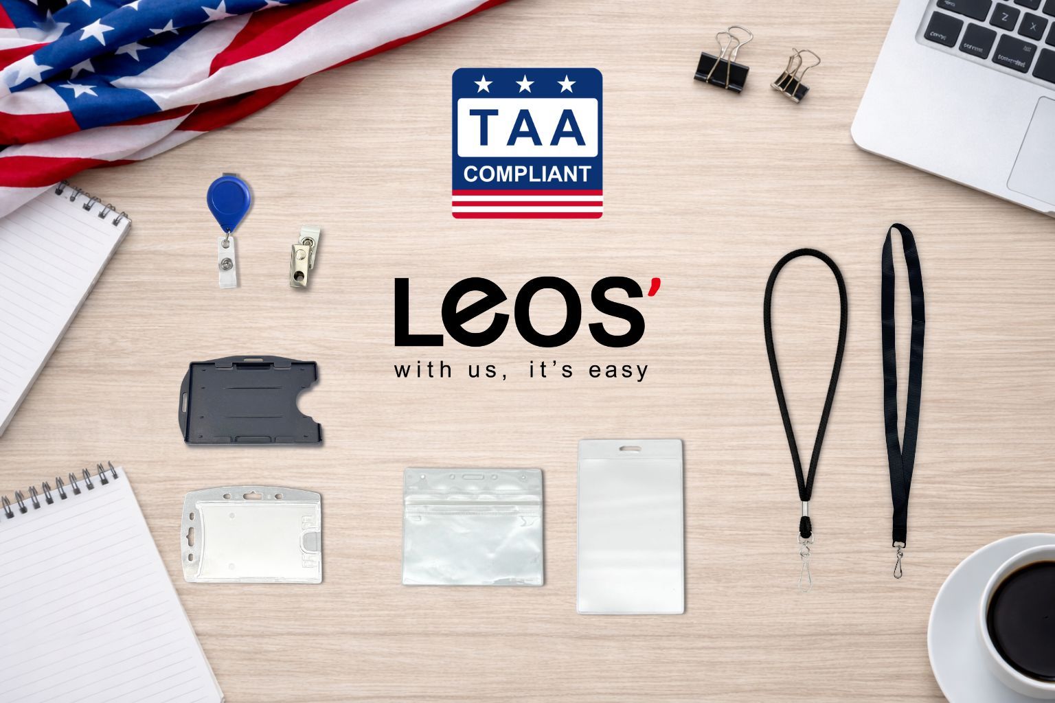 Leos TAA Compliant Identification Accessories for Federal & Institutional Projects